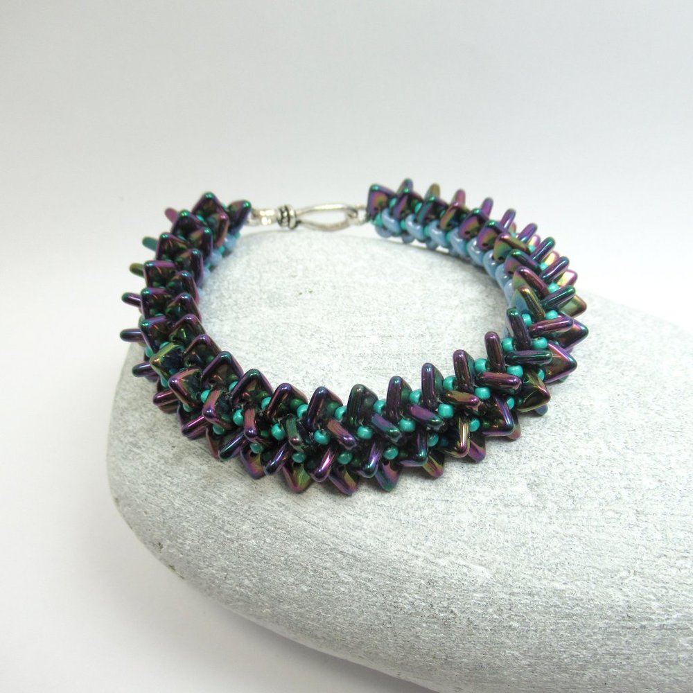 Handwoven Spiky texture bracelet